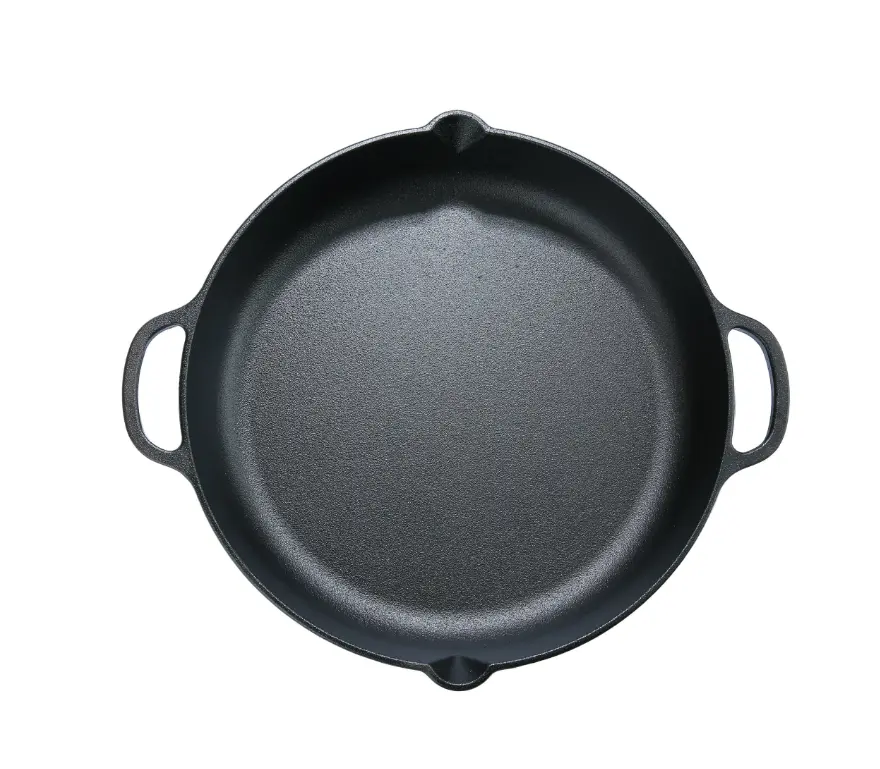 14" Cast Iron Skillet - Perfect for Any Kitchen! - Pans, Cookware butter pat b raiser comal castiron griddle