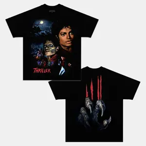 Michael Jackson Thriller V3 Tee T-shirt & Sweatshirt Unisex Crewneck Made In 100% Cotton, Design & Printed In The USA