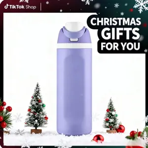 [viva]24oz Double Walled Stainless Steel Vacuum Flask, Portable Sports Water Bottle with Handle,Travel Thermos, Outdoor Drinking Cup