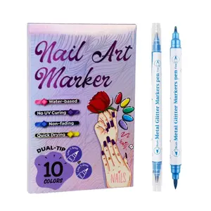 10-Color Acrylic Paint Nail Doodle Pen, Quick Drying Dot Stitching Nail Art Pen for Home and Salon DIY,kids stuff for girls-Nail Care Cutics Manicure Polish Cosmetic