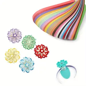 Joy Quilling Paper Strips 1040pcs 3mm 5mm 7mm 10mm 26 Colors Set DIY Origami Paper Quilling Art Length 39cm Mosaic Craft Kit