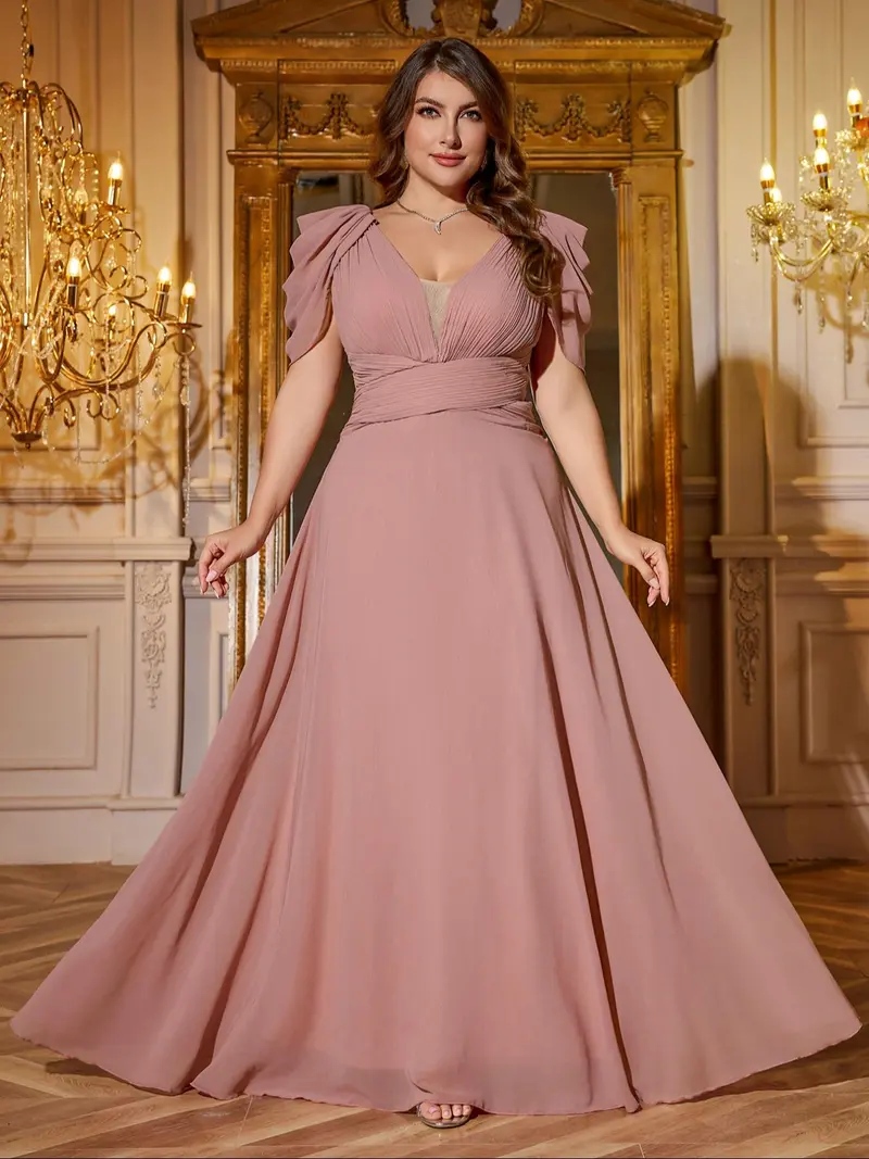 sachin and babi light blue dress Marie Plus Size Gown in Emerald