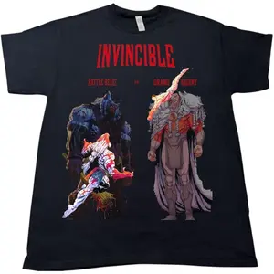 Invincible Battle Beast vs Grand Regent Thragg Graphic T-Shirt