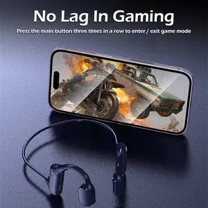 Neck strap earphones with semi in ear wireless automatic noise cancellation 5.3 with HiFi stereo, stable connection, comfortable wearing, touch control for 48 hours playback time, suitable for iPhone/Android, extremely low latency Audio Headset