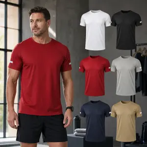 Men's 6-Pack Quick-Dry Athletic T-Shirts, Breathable Mesh Performance Workout Tees for Gym, Running & Training, Versatile Moisture-Wicking Activewear Bundle, Simple Casual Sports Shirts for Men tiktokshopspringglowup,summervibes