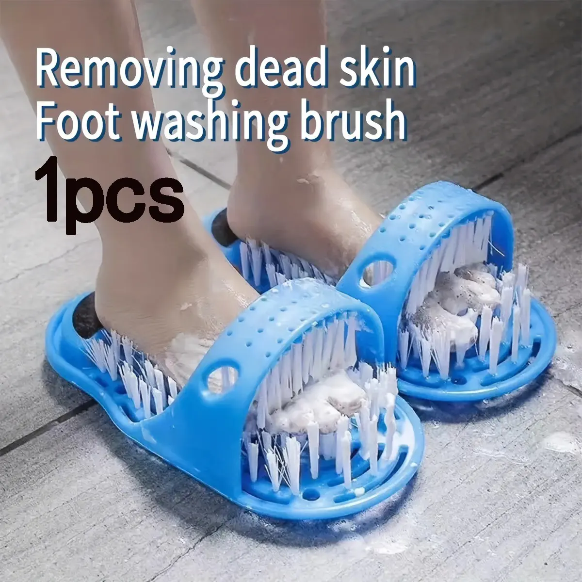 Lazy Foot Cleaning Brush, Foot Scrubber, Shower Foot Suction Cleaner, Exfoliating Massage Cleanser, Foot Care Tool for Bathroom, Shower Power Scrubber, Bathroom Accessory, Bath Accessories, Bathroom Gadgets