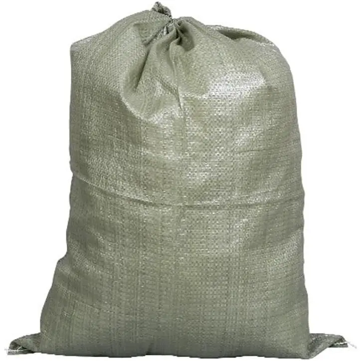 Reusable Green Heavy-Duty Woven Polypropylene Empty Sandbags - UV Resistant, Tear Resistant, 50lb Capacity, 46x16in, 5-Pack for Flood Control - Home Care Supplies