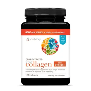 Youtheory Concentrated Effect Collagen with Verisol - 180 capsules