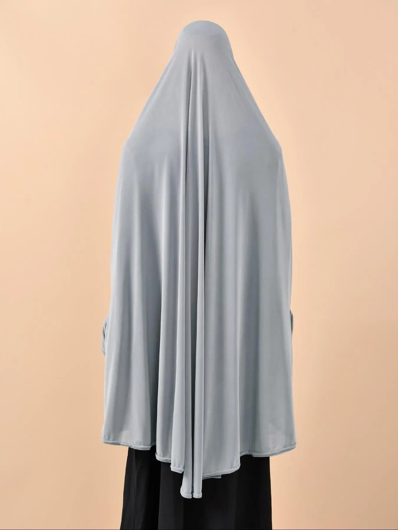 Women's Solid Color Instant Hijab with Sleeve, Modest Fashion Long Sleeve Hijab for Muslim Daily Wear, Women's Islamic Clothing for All Seasons