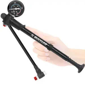 BUCKLOS High-Pressure Bike Shock Pump, 300 PSI Max Tool for Front Fork & Rear Suspension Shocks Inflation on Mountain, Road Bikes, Tools
