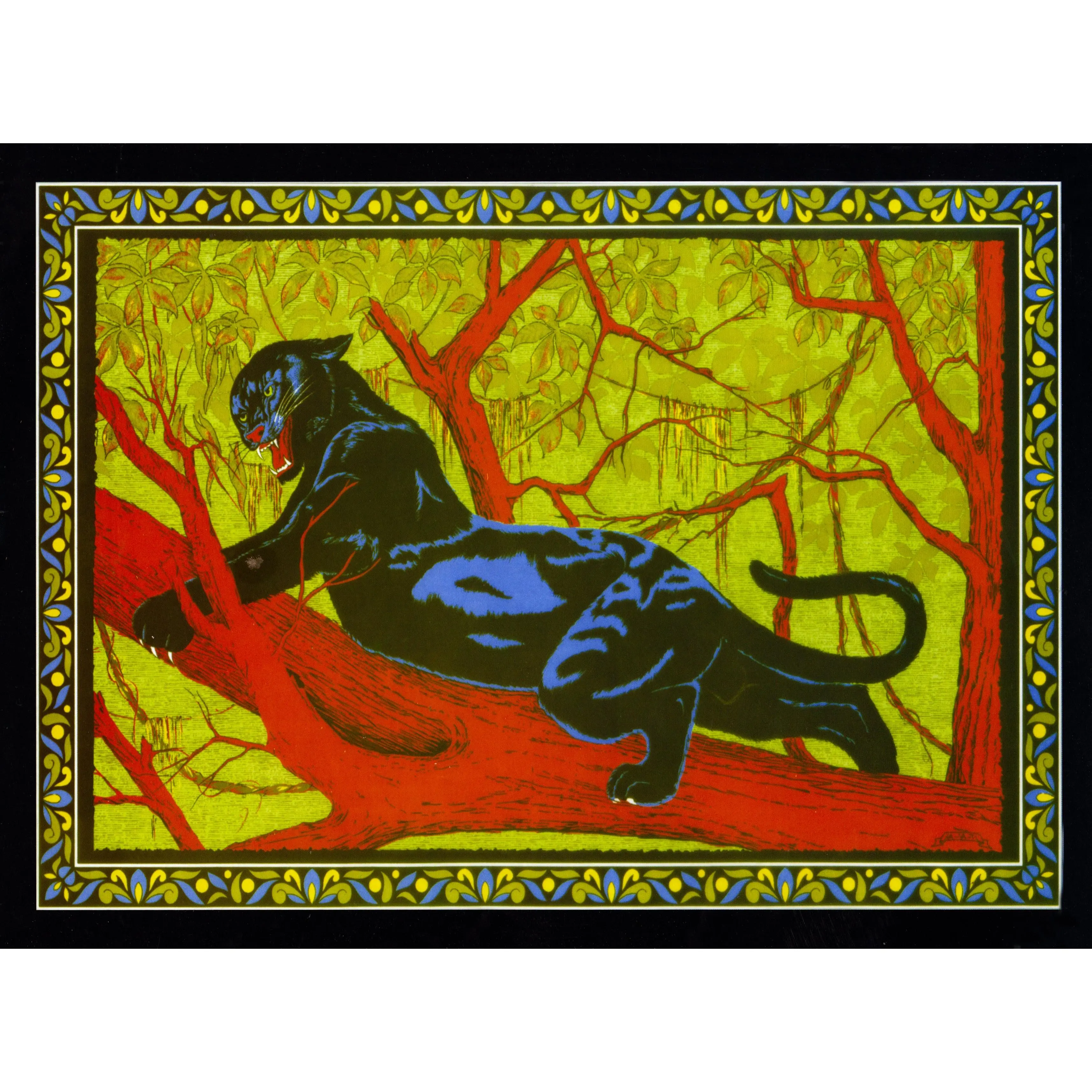 Panther Themed Luxury Tapestry, Home Decor Wall Art, Household Items Decor, Living Room Room Accessories