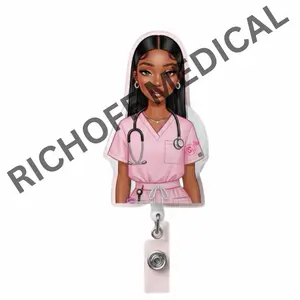 Rich Off Medical | original med barb badge reel