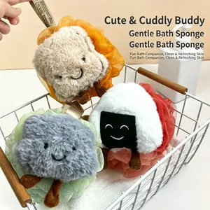 Viral Kids Bath Sponge Ball, Ultra‑Soft Gentle Loofah, Cute Bubble‑Rich Shower Scrubber, Durable Non‑Fall‑Apart Bath Accessory, Highly Practical Body Massager for Children’s Daily Bath Time