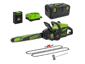 Greenworks Pro 80-volt 18-in Battery 4 Ah Chainsaw Battery Included Charger Included (open box)