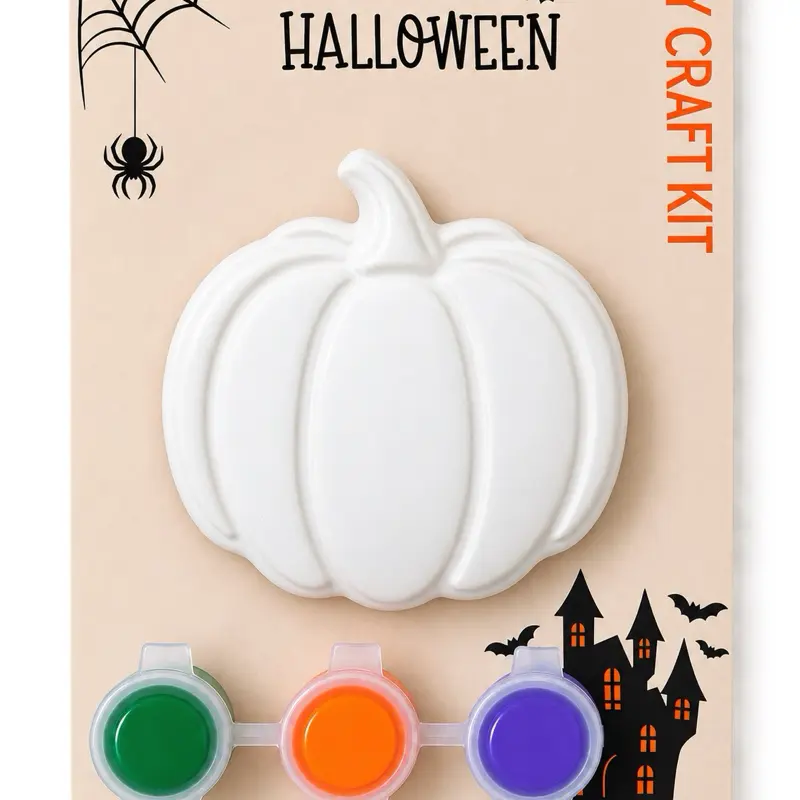 Paint Your Own Pumpkin  Halloween DIY Kids Craft Kit