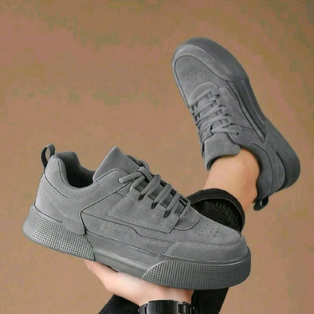 Unisex Casual Skateboard Shoes, Grey - Men's Size 7.5/Women's Size 9 (EU 40)