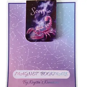 Scorpio Zodiac Horoscope Magnetic Bookmark - Perfect for Book Lovers and Astrology Enthusiasts
