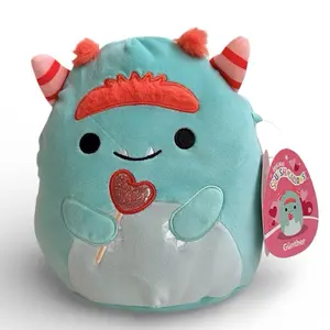 Squishmallow 2026 Gunther the Monster with Lollipop 8” Valentine Plush Toy Soft Cuddly Character for Kids