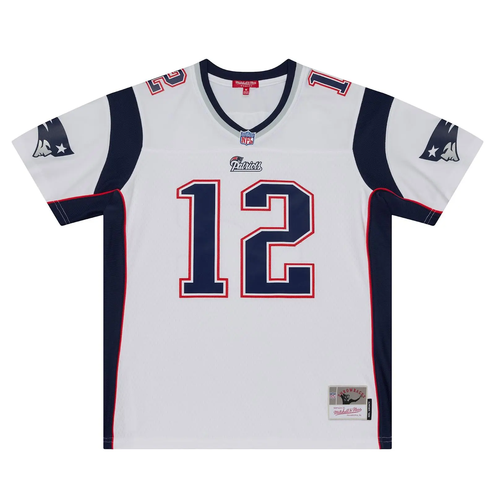 Women's Tom Brady New England Patriots 2000 White Legacy Jersey NFL Throwback Mitchell & Ness
