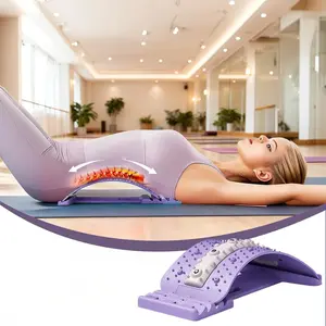 Purple Back Arch Stretching Device, 4-Gear adjustable waist massage board, Adjustable Incline Board, Home exercise equipment, Suitable for Women, Athletes, Fitness Lovers, Birthday Gifts and Valentine's Day Gifts for Family, Lovers