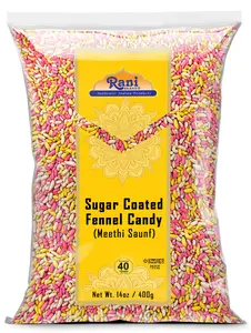 Rani Sugar Coated Fennel Candy 14oz (400g) ~ Indian After Meal Digestive Treat | Vegan | Gluten Friendly | NON-GMO | Kosher | Indian Origin (Copy)