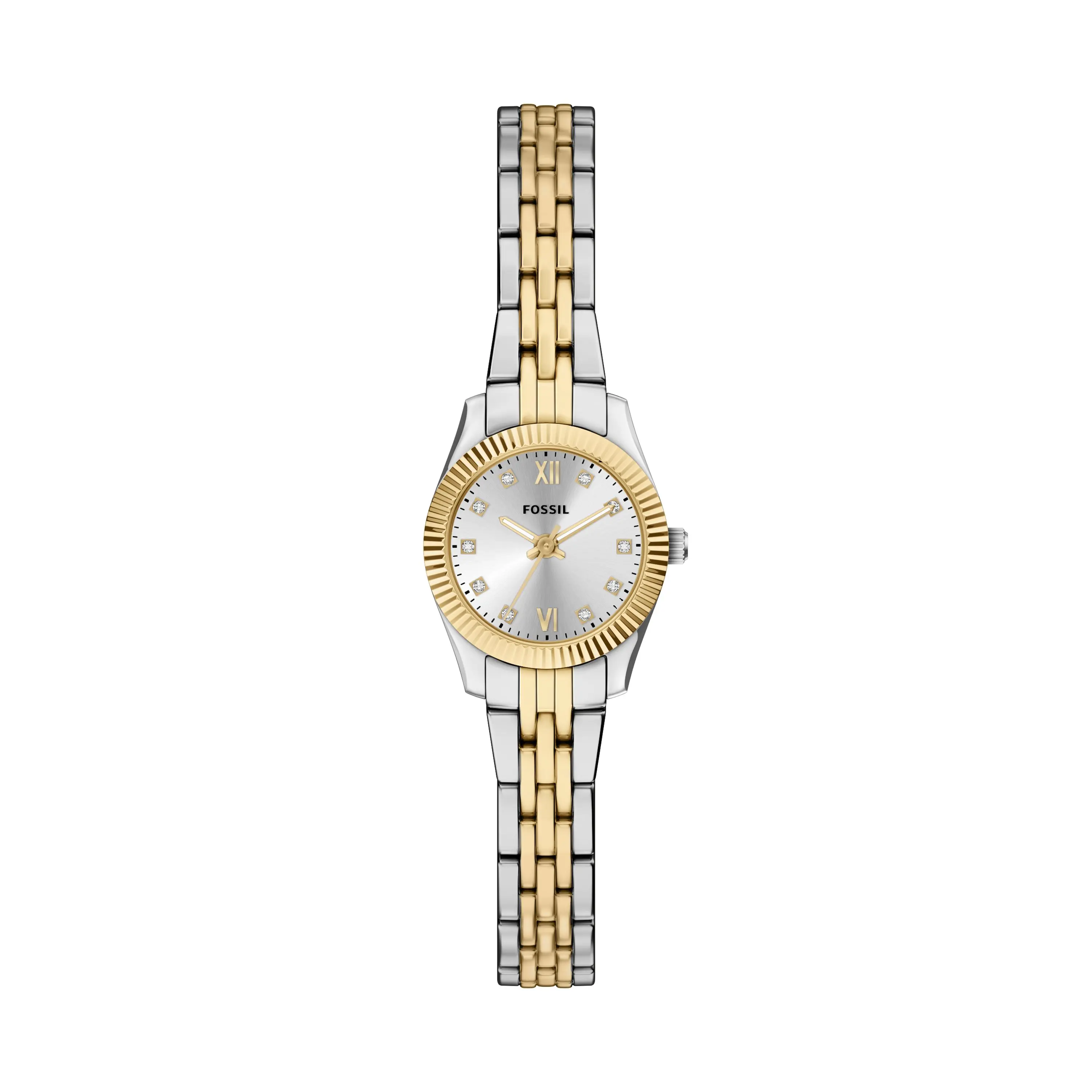 Woman\'s Fossil Watch Multiple Functions LeatherBand Gem Face Stainless Steel Women main image 4