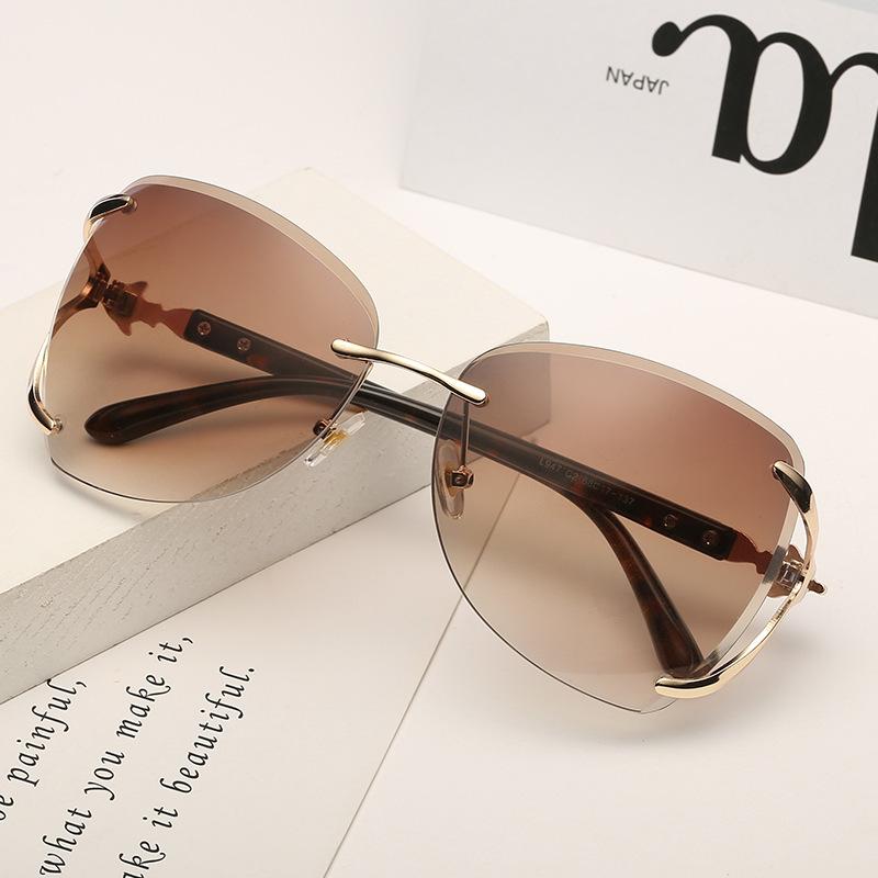 Pink Foxes Rhinestone Oversized Sunglasses