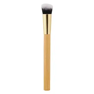 MAYCHEER Single Makeup Brush Set Beauty Tools Bamboo Handle Foundation Brush Thick Head Brush Cross-Border Dropshipping