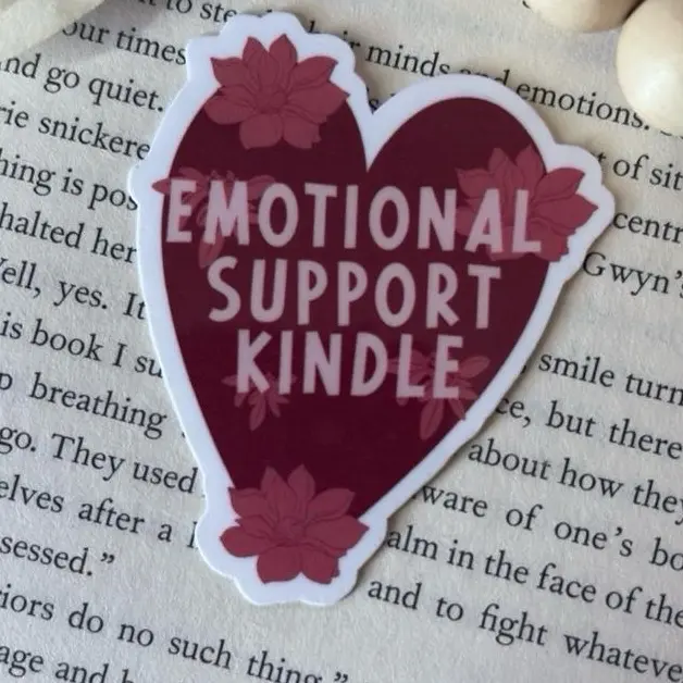 Emotional Support Kindle Insert Sticker