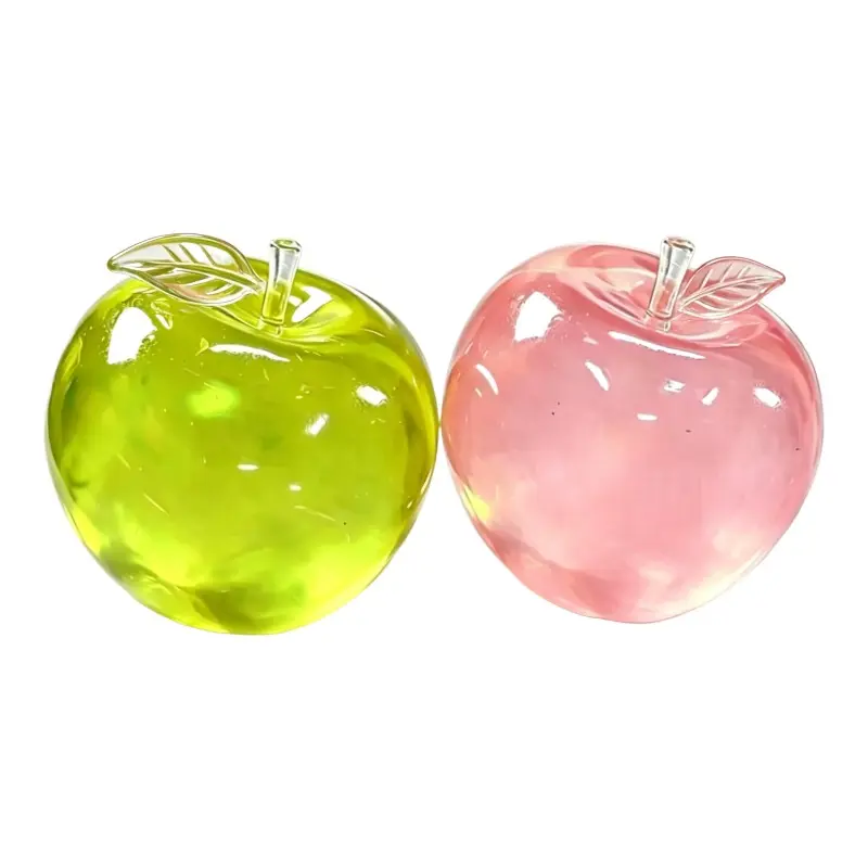Apple Squishy Toys 2-Pack, Squishy Fidgets, Soft Squeeze Stress Relief Set for Adults & Kids, Slow Rising Mochi Sensory Fidget, Calming Anxiety Toy for Desk Travel, Birthday Party Idea