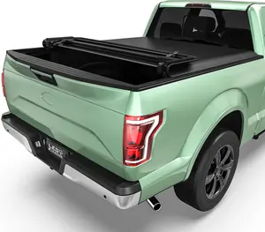5'5" (67") Bed Soft Quad-Fold Truck Bed Tonneau Cover Fits for Ford F150 F-150 2015-2026