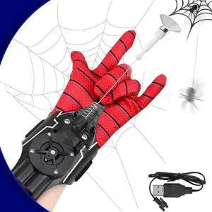 Spider Web Shooter Spider Web Launcher- 9.4ft Automatic Rope Launcher with USB Charging - Superhero Role-Play Toy for Children, Easter Toys