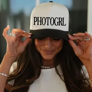 Photogrl Womens Trucker Hat Photographer Hat Photography Gift For Photographer Trendy Summer Hat Photo Aesthetic Film Girl Camera