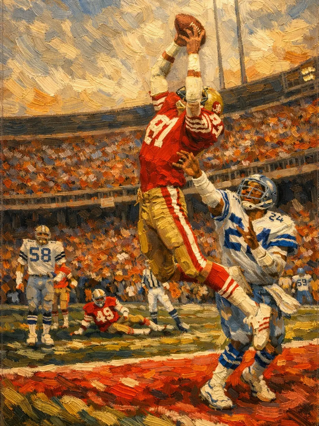 The Catch 13x19 Oil Painting Print