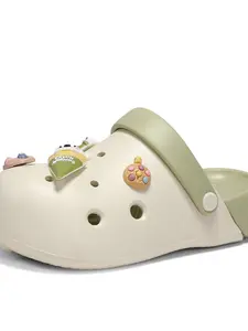 Summer Ice Cream Cookie Beach Sandals, Casual Eva Material, Less Than Ankle Height, All Seasons Wear, Solid Pattern, Comfortable Footwear