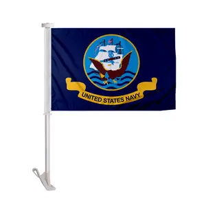 AGAS Navy Flags for Car Durable Lightweight UV Resistant Weatherproof Design US Navy Flag