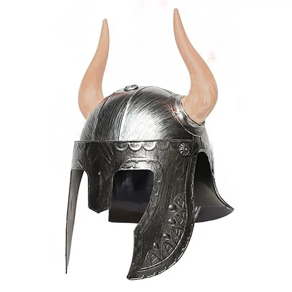 Adult Silver Horned Helmet