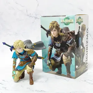 The Legend of Zelda: Tears of the Kingdom Squatting Link Statue, Game Peripheral Figure Model Doll Desktop Ornament Prize Figure