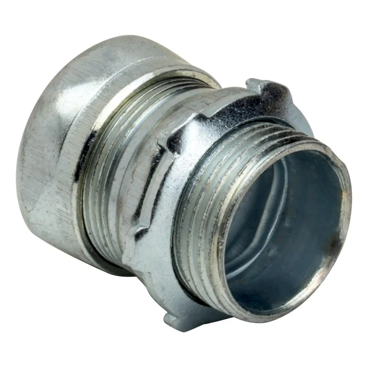 Southwire Topaz 658S Imperial Zinc-Plated Steel Compression Connector, Concrete Tight, Threaded, 3" Trade Size, EMT Conduit, Threaded Mount, All Seasons Sailing Water Sports Accessory