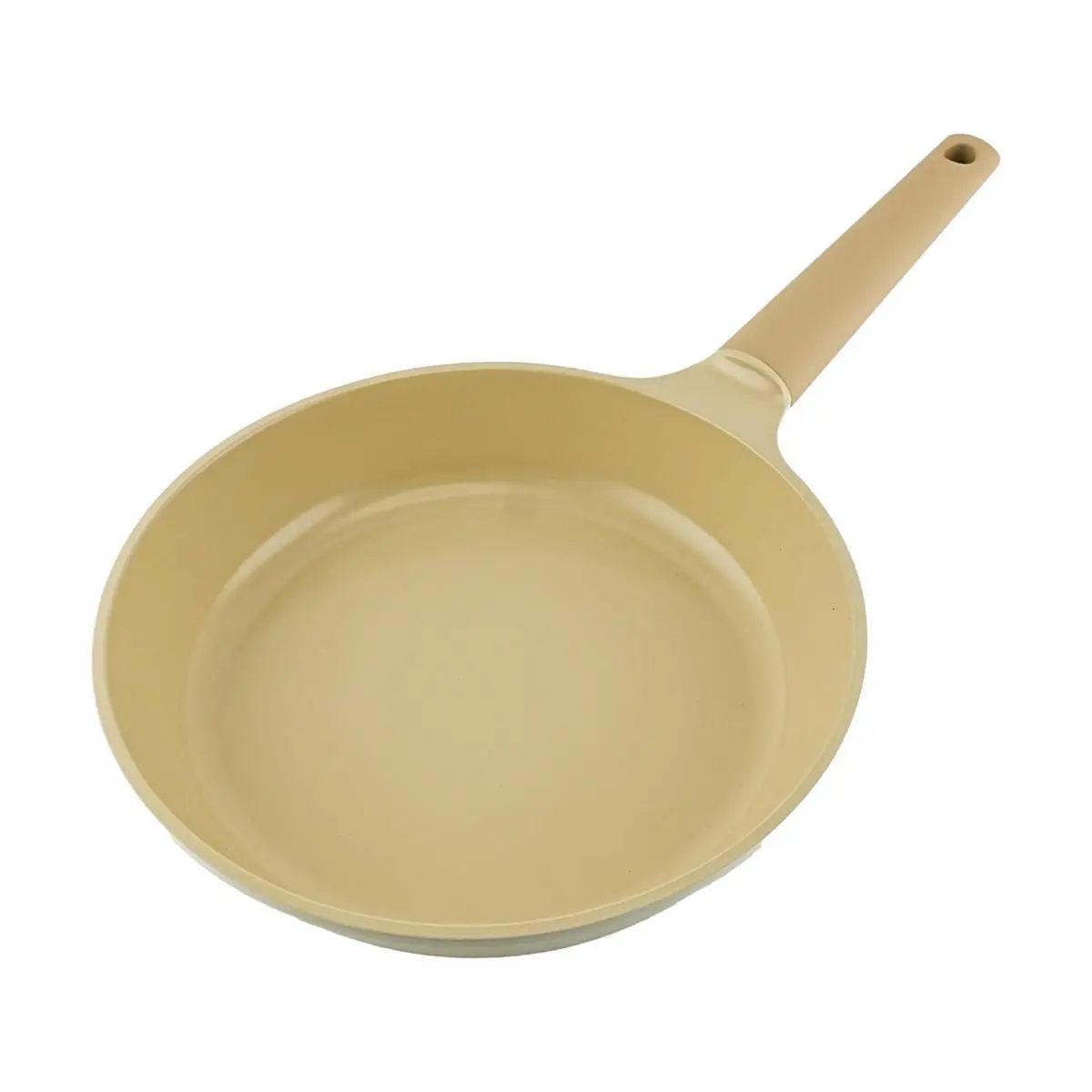 TRUECOOK 28cm Beige Ceramic Frying Pan - Non-Stick Skillet for Eggs, Steak & Stir-Fry