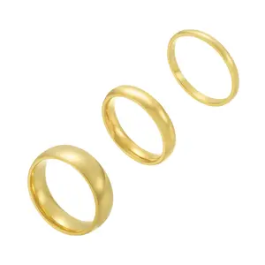 EVRY JEWELS Gold or Silver Plated Women's Hypoallergenic Daily Ring