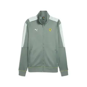 PUMA Mens Scuderia Ferrari Race Mt7 Jacket Athletic Outerwear Casual - Green