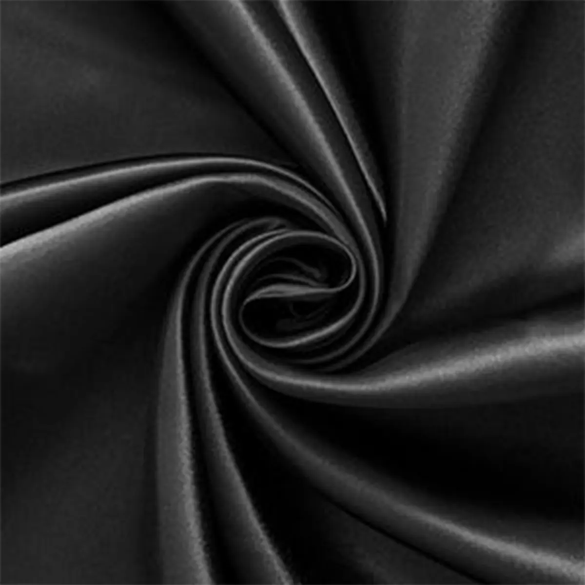 Premium Charmeuse Satin Fabric by the Yard| Black Color