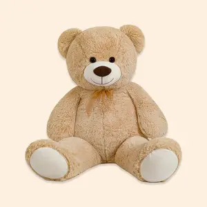 Chubbyjoy 43 inch, 51 inch plush toy stuffed animals birthday gift Valentines gift christmas gift Giant Teddy Bear with Ribbon Tie