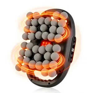 42-head Back Massager,with 9 Levels & 9 Modes Deep Tissue Percussion Massager,Portable Muscle Gun with Red Light Therapy,Quiet Relief, Full Body Relaxation, Usb Rechargeable Massagers