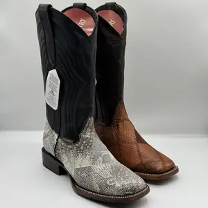 Bota Rombos Lizard Men's Boots Square Toe