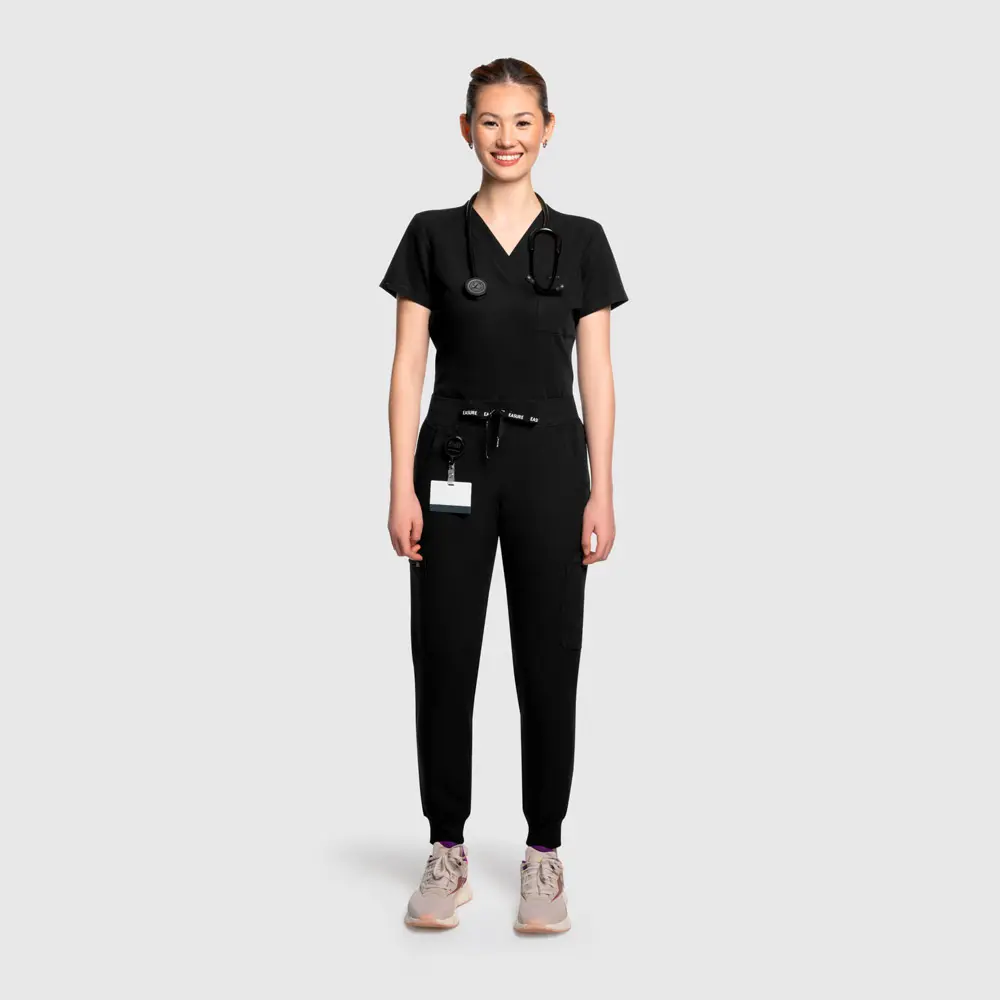 Astra Jogger Scrub Pants – Stretchy Medical Jogger Pants for Women - Plain Design for Simple Style Needs - Simplicity in Style