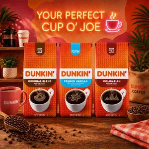 Dunkin’ Original Blend Medium Roast Ground Coffee, 12 Oz. Bag