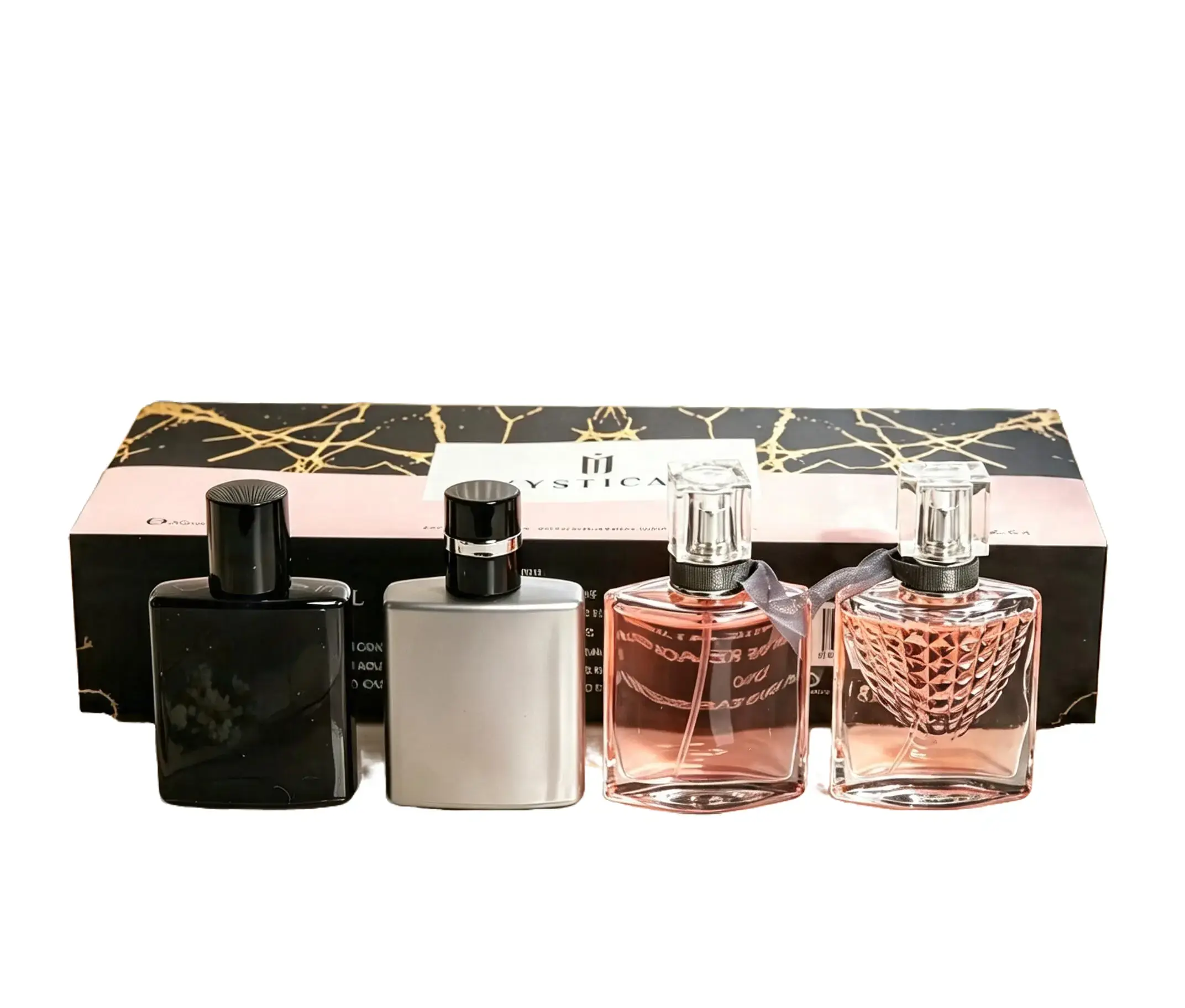 Women's 4-Piece Mini Perfume Set, 30ml Floral Fruity Light Fragrance Sprays (Joy, Sauvage, Hypnotic Poison, Addict), Long-Lasting Fresh Scent, Valentine's Day Gift fragrance collection mystical woman unique charm different confidence quiet gent
