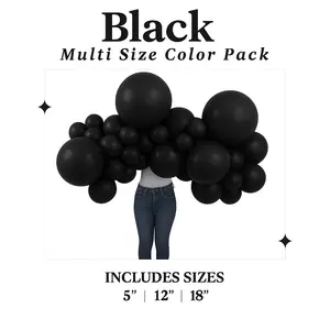 Black Balloon Pack with Optional Add-Ons
